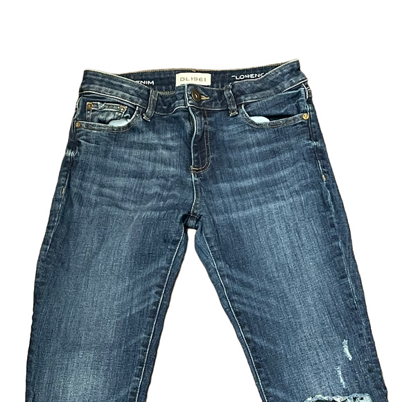 DL1961 Jeans Size‎ 27X30 Florence Insta Sculpt Seymour Denim Stretch Distressed - Picture 2 of 8